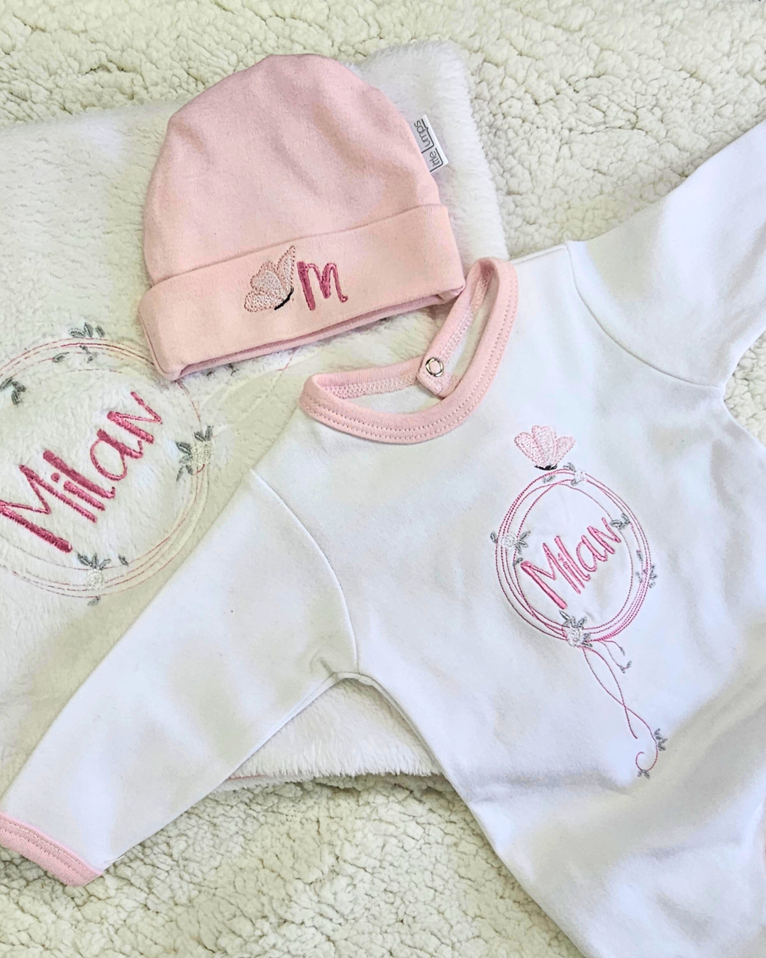 Personalised Embroidered Babygro