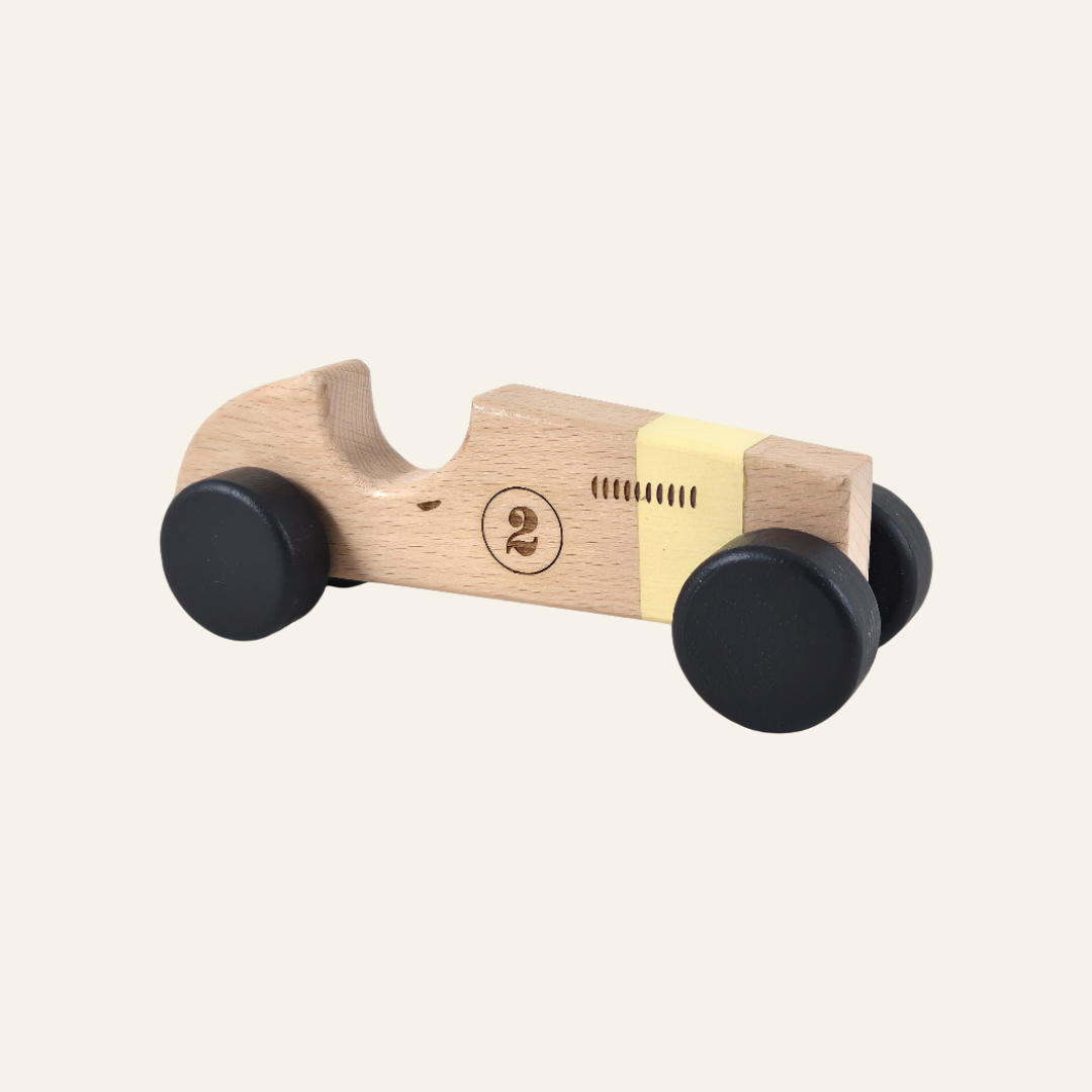 Vintage Racing Car Wooden Toys