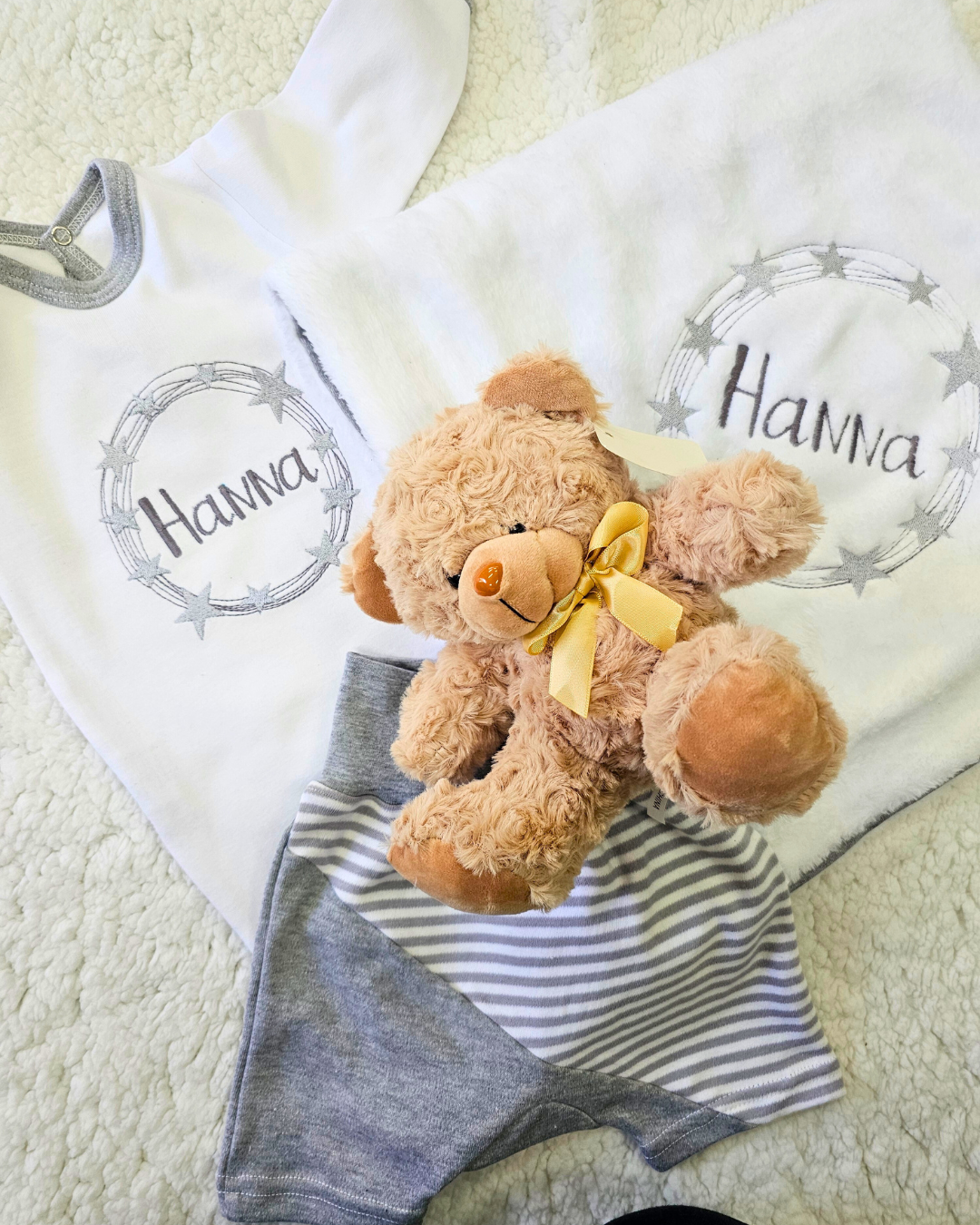 Personalised Embroidered Babygro