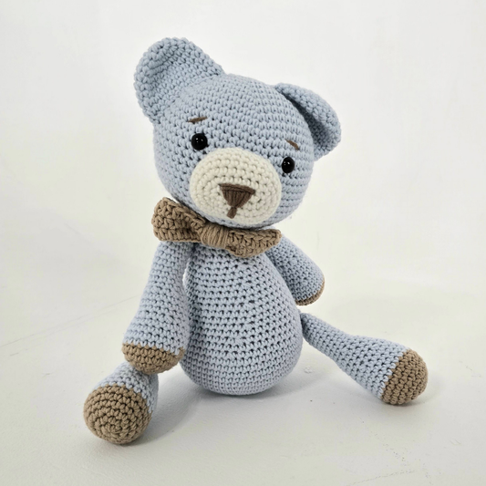 Baby Blue crochet teddy