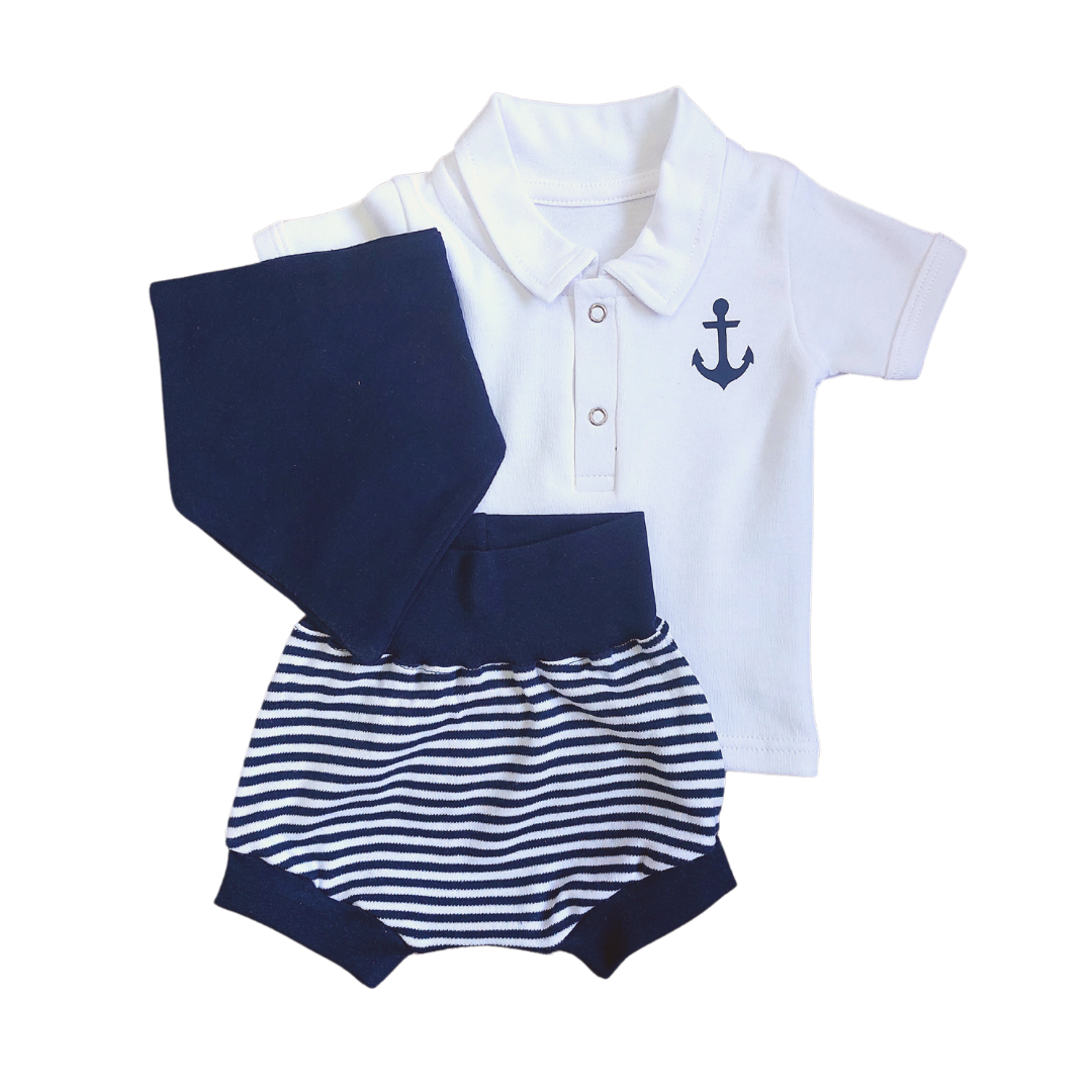 Baby Sailor T-shirt & Short Set - Little Lumps