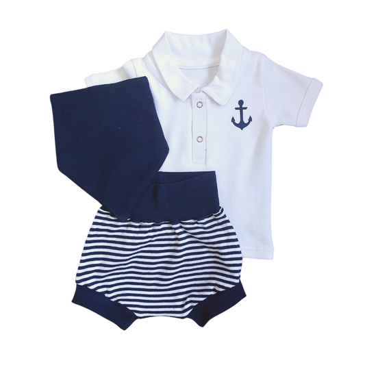 Baby Sailor T-shirt & Short Set - Little Lumps