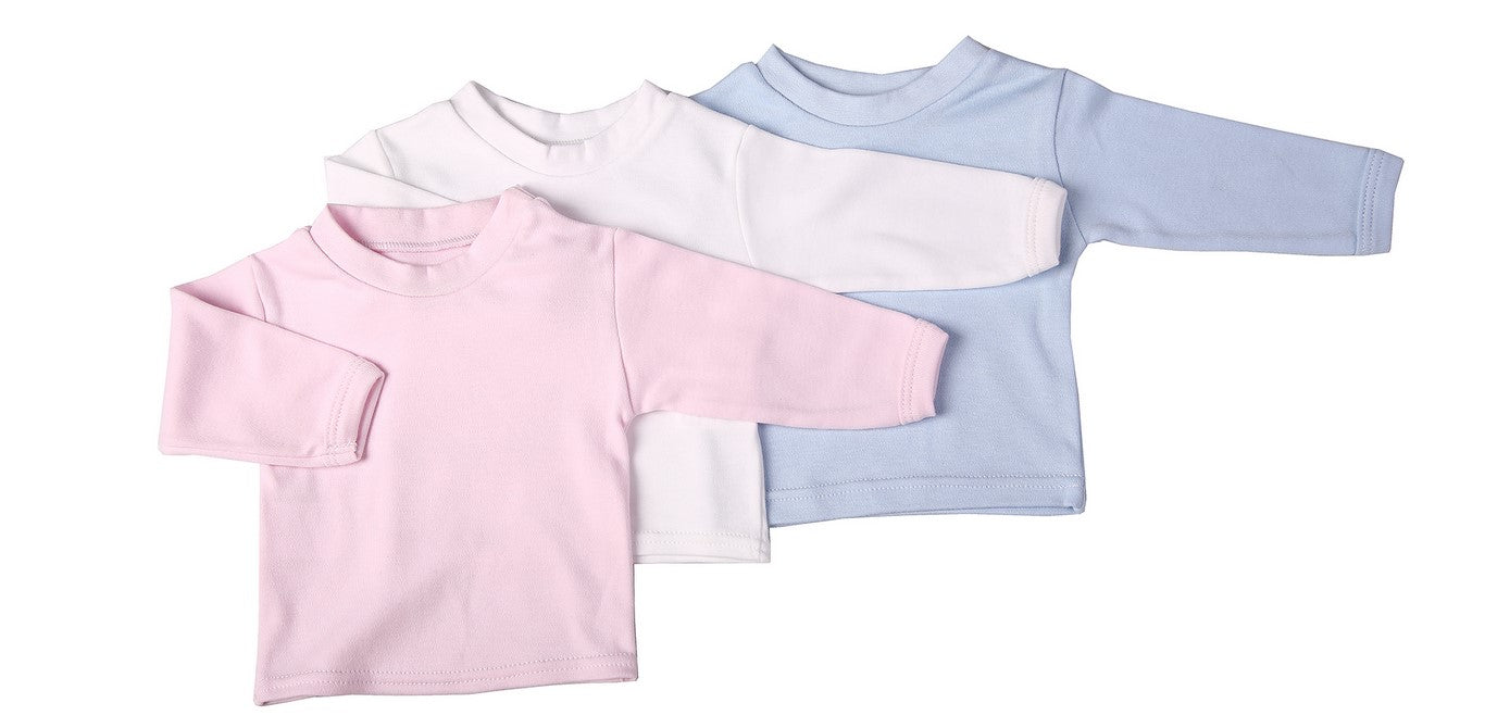 Long-Sleeved Baby Crew Neck T-Shirts - Little Lumps