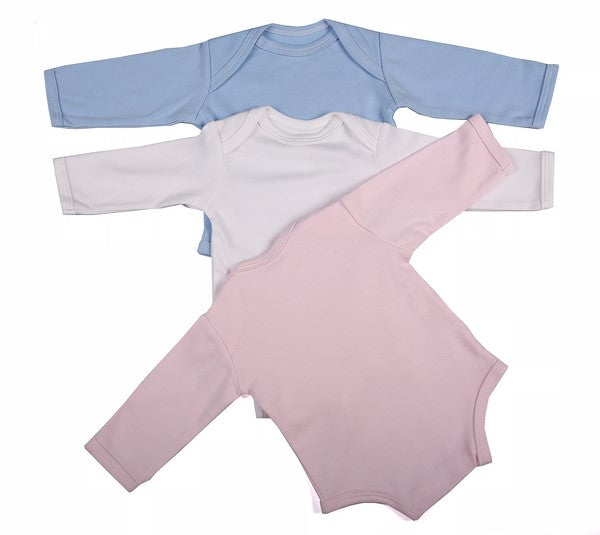 Long-Sleeved Baby Onesie With Envelope Neck - Little Lumps