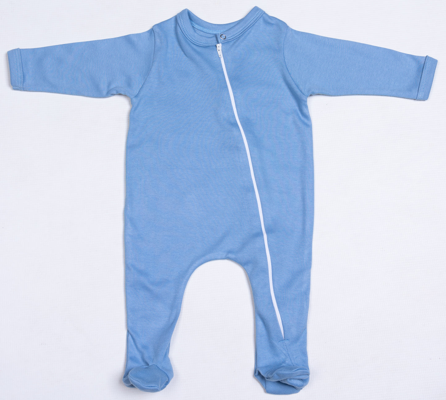 100% Cotton Infant Zip Opening Babygro in new colours - Little Lumps