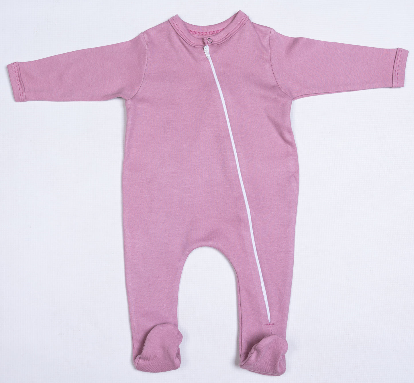 100% Cotton Infant Zip Opening Babygro in new colours - Little Lumps