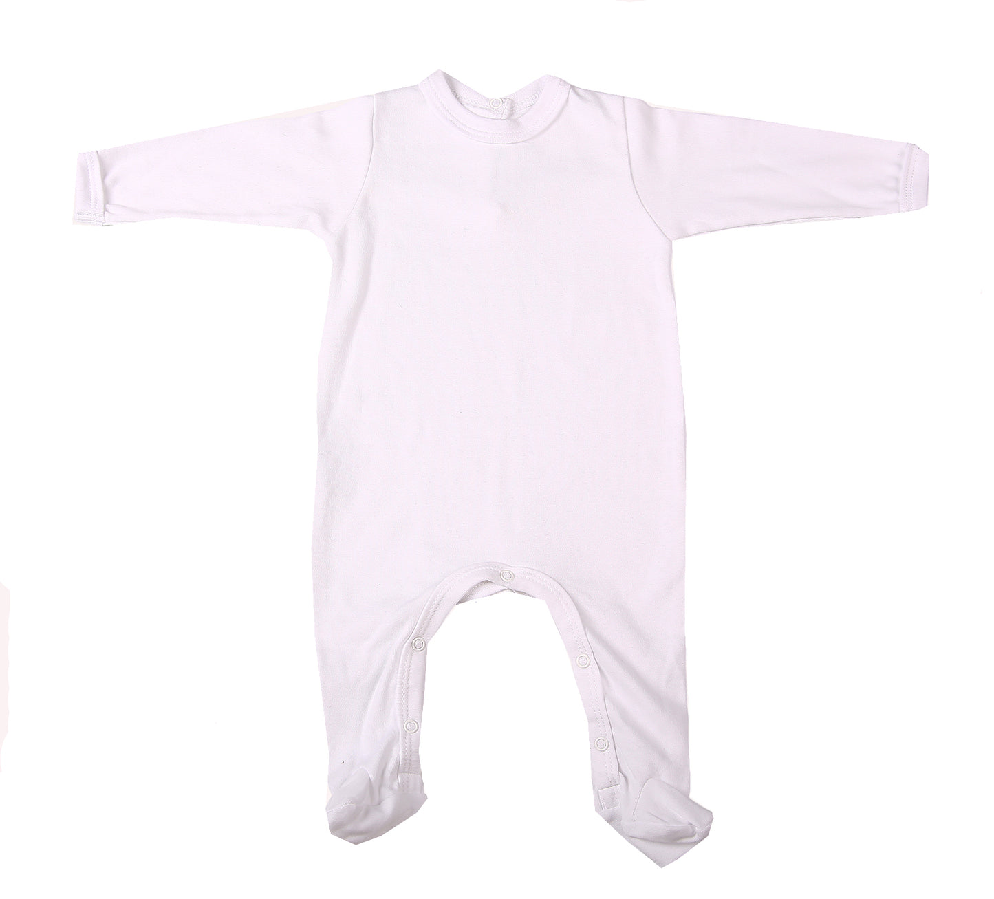 100% Cotton Infant back neck opening Babygro - Little Lumps