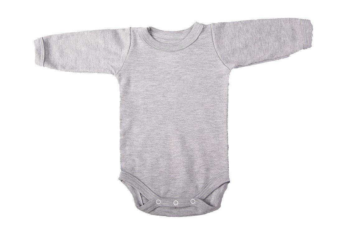 100% Cotton Mixed-Colours Baby Blank Long-Sleeved Crew Neck Onesies (2 Pack) - Little Lumps