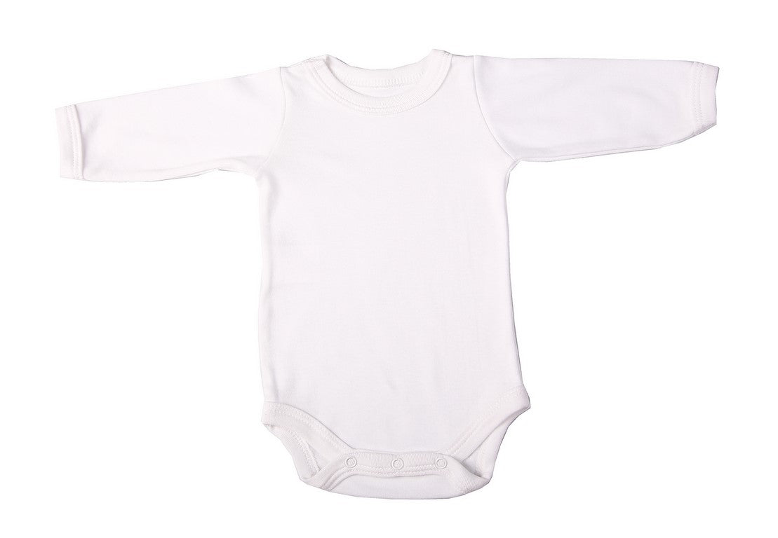 100% Cotton Mixed-Colours Baby Blank Long-Sleeved Crew Neck Onesies (2 Pack) - Little Lumps