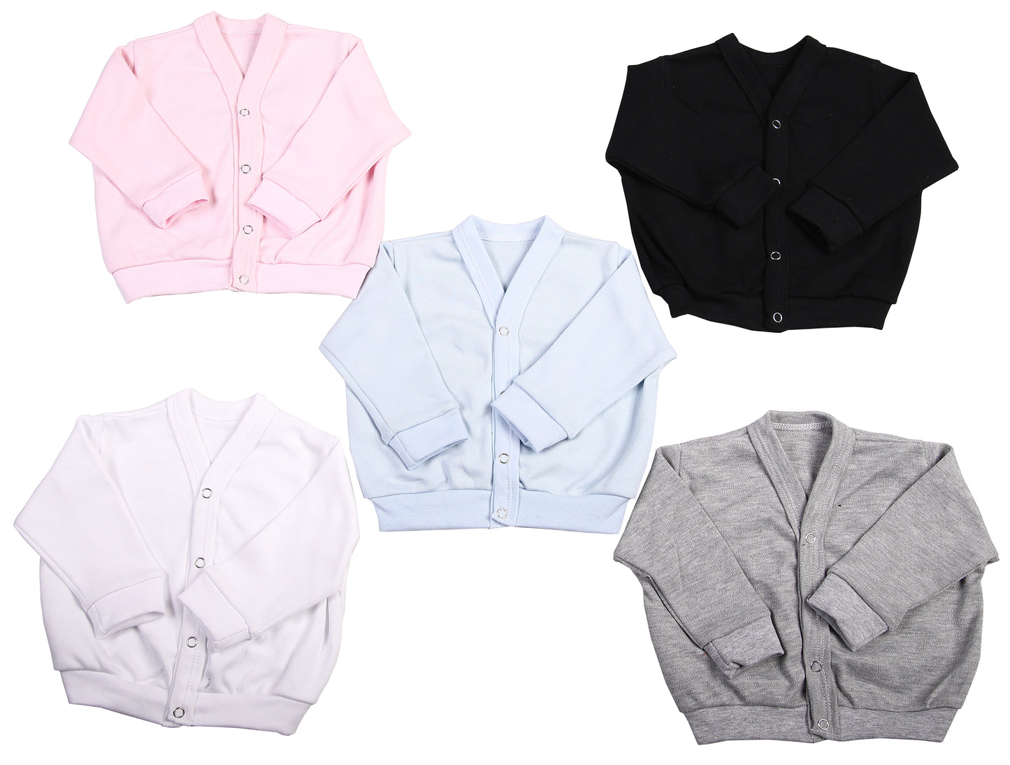 Long Sleeved Baby Cardigans (2 Pack mixed colours) - Little Lumps