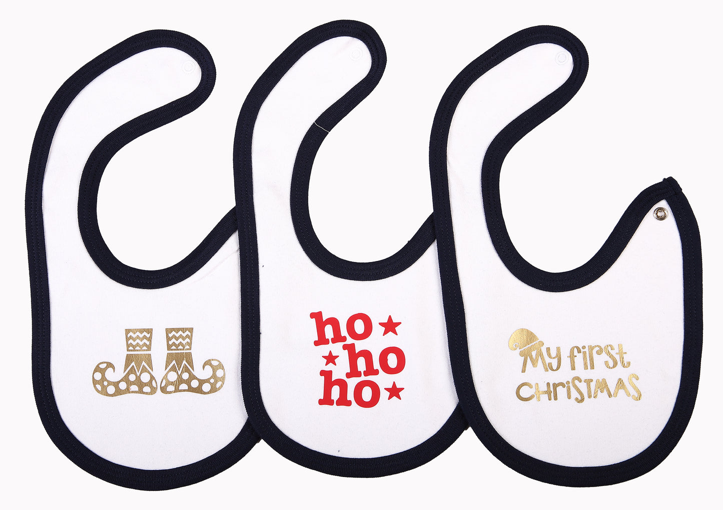 Christmas Baby Bibs (3pack -printed) - Little Lumps