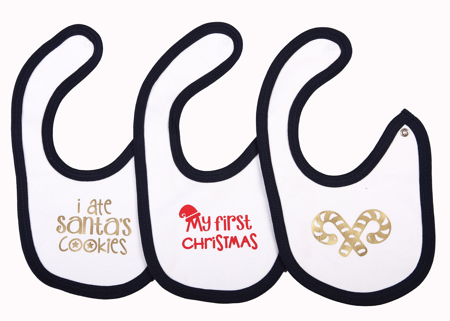 Christmas Baby Bibs (3pack -printed) - Little Lumps