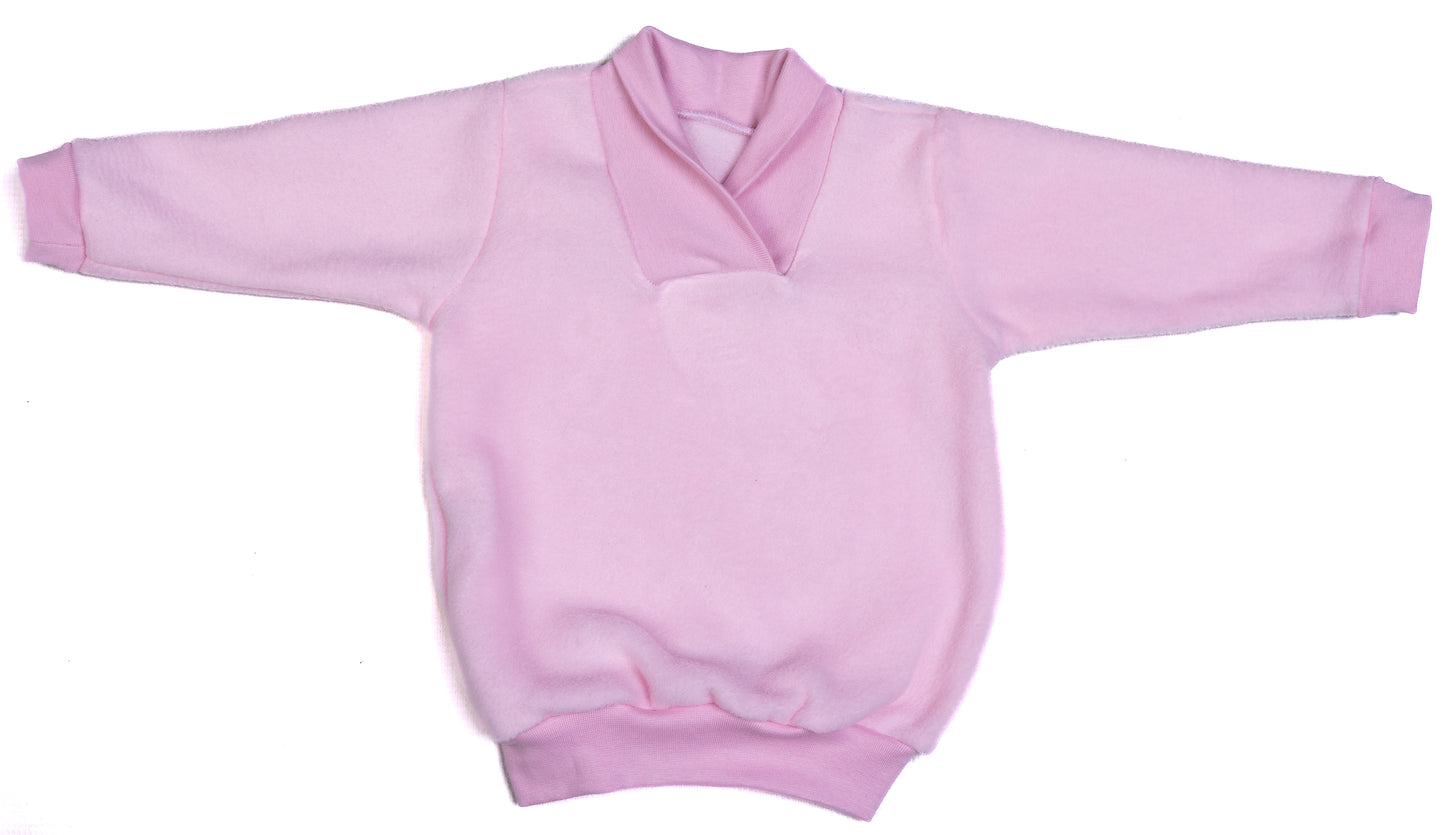 Crossover Collar Polar Baby Sweatshirt - Little Lumps