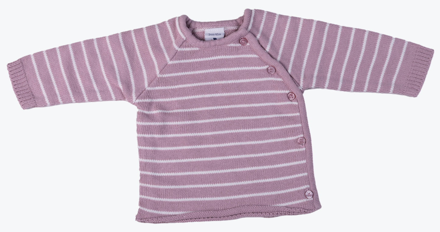 Crossover stripey  Baby Jersey - Little Lumps