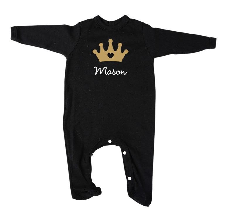 Personalised Crown Babygro - Little Lumps