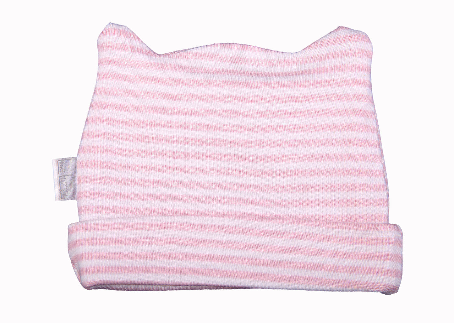 Stripey Baby Beanie With Ear Detail - Little Lumps