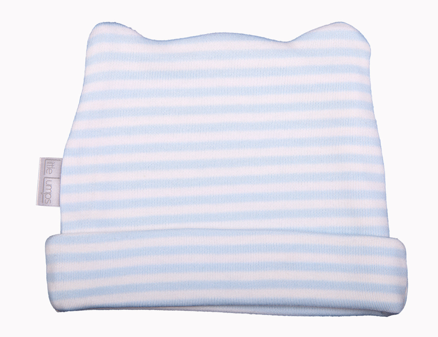 Stripey Baby Beanie With Ear Detail - Little Lumps