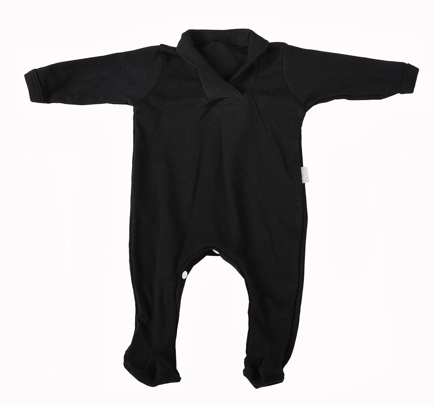 2-Pack Blank Babygros With Crossover Collar In 100% Cotton - Little Lumps