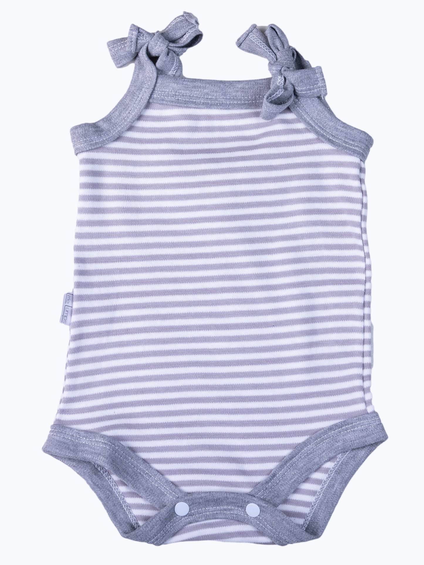 Striped Strappy Baby Onesie - Little Lumps