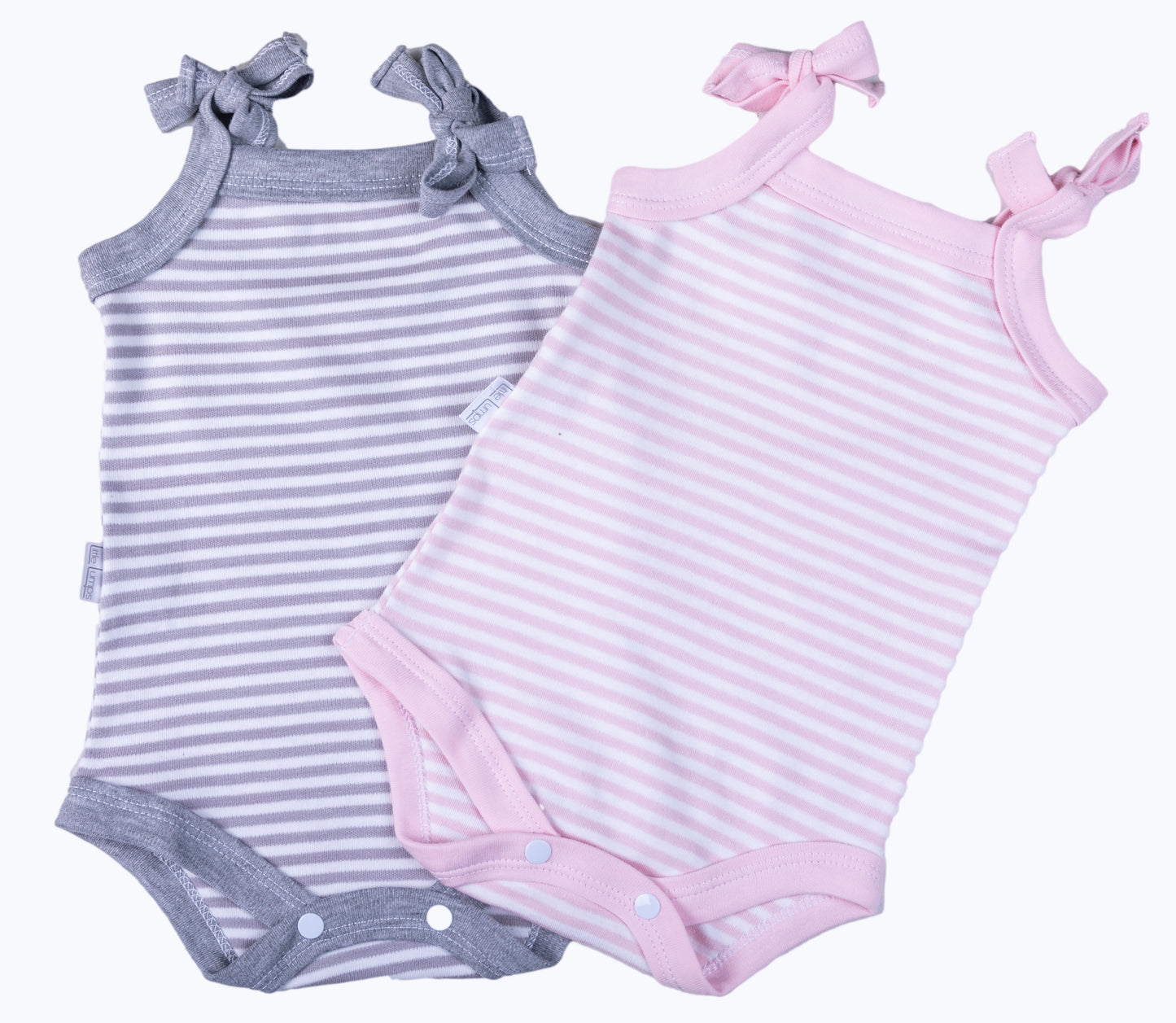 Striped Strappy Baby Onesie - Little Lumps