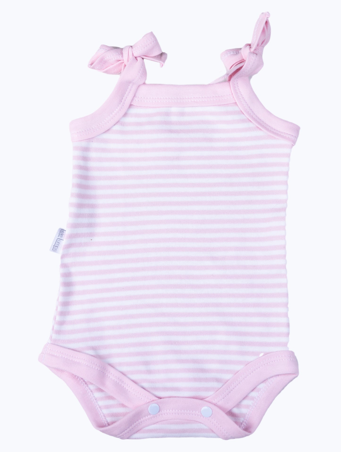 Striped Strappy Baby Onesie - Little Lumps