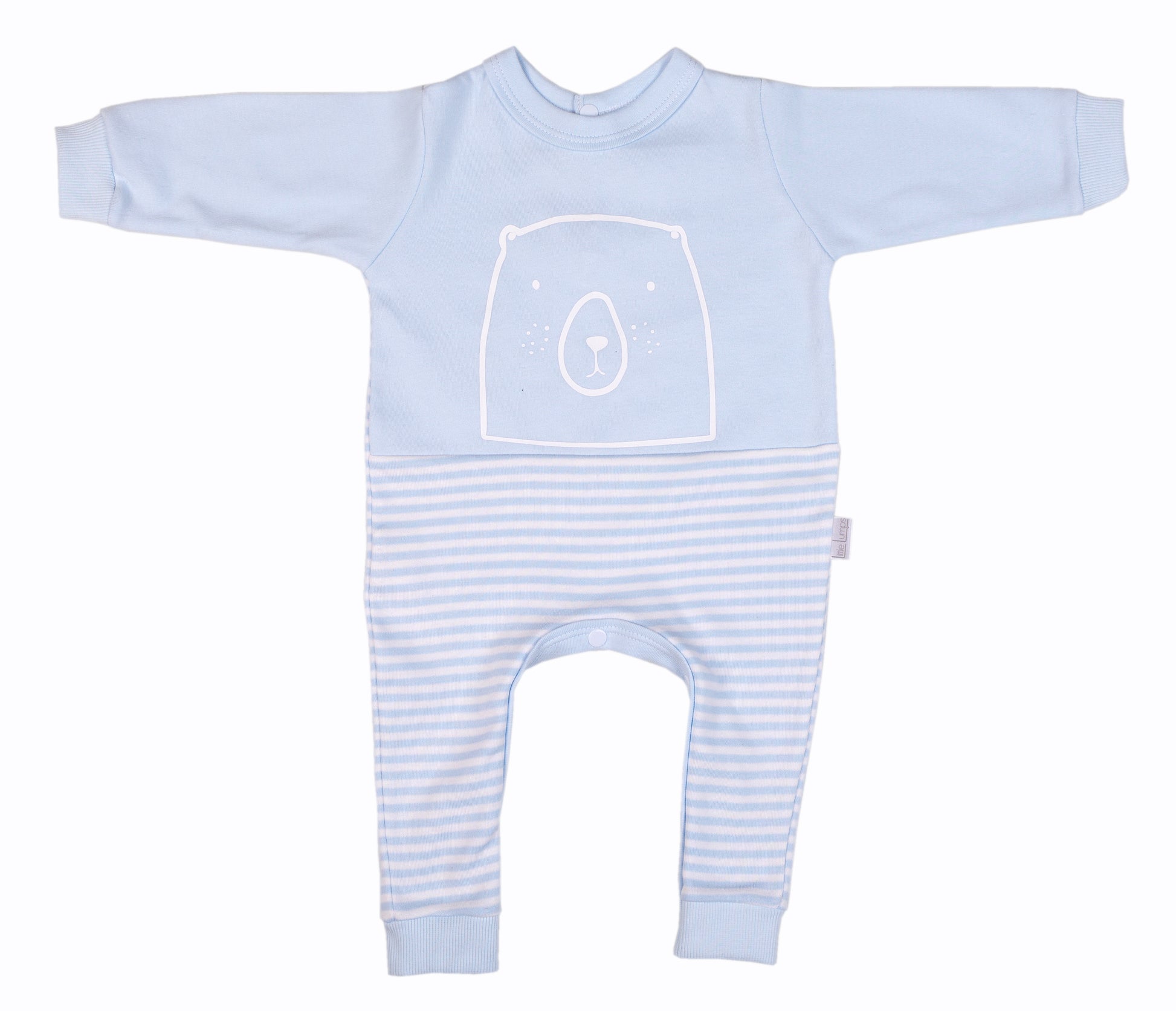 Striped Printed Babygros - Little Lumps