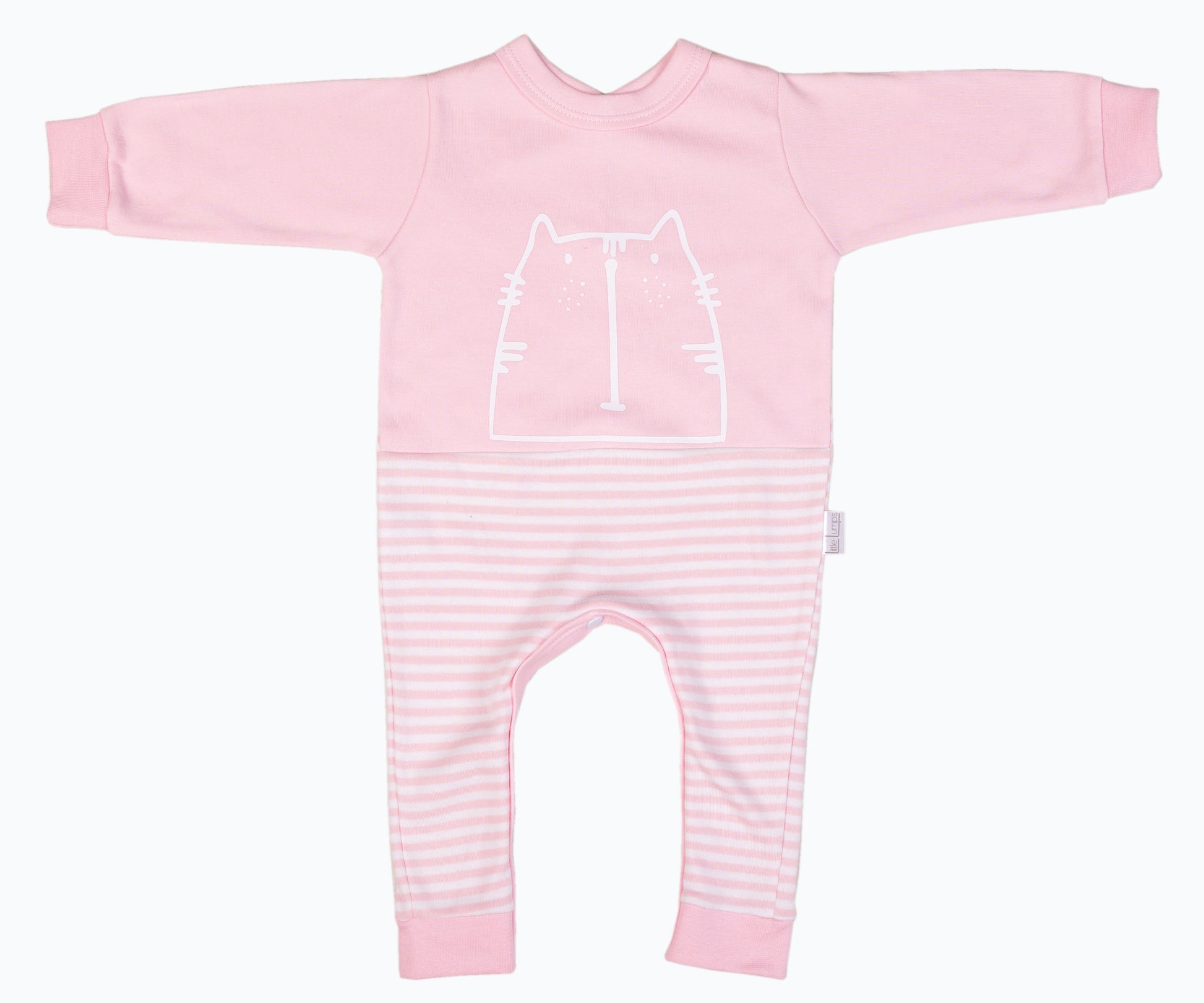 Striped Printed Babygros - Little Lumps