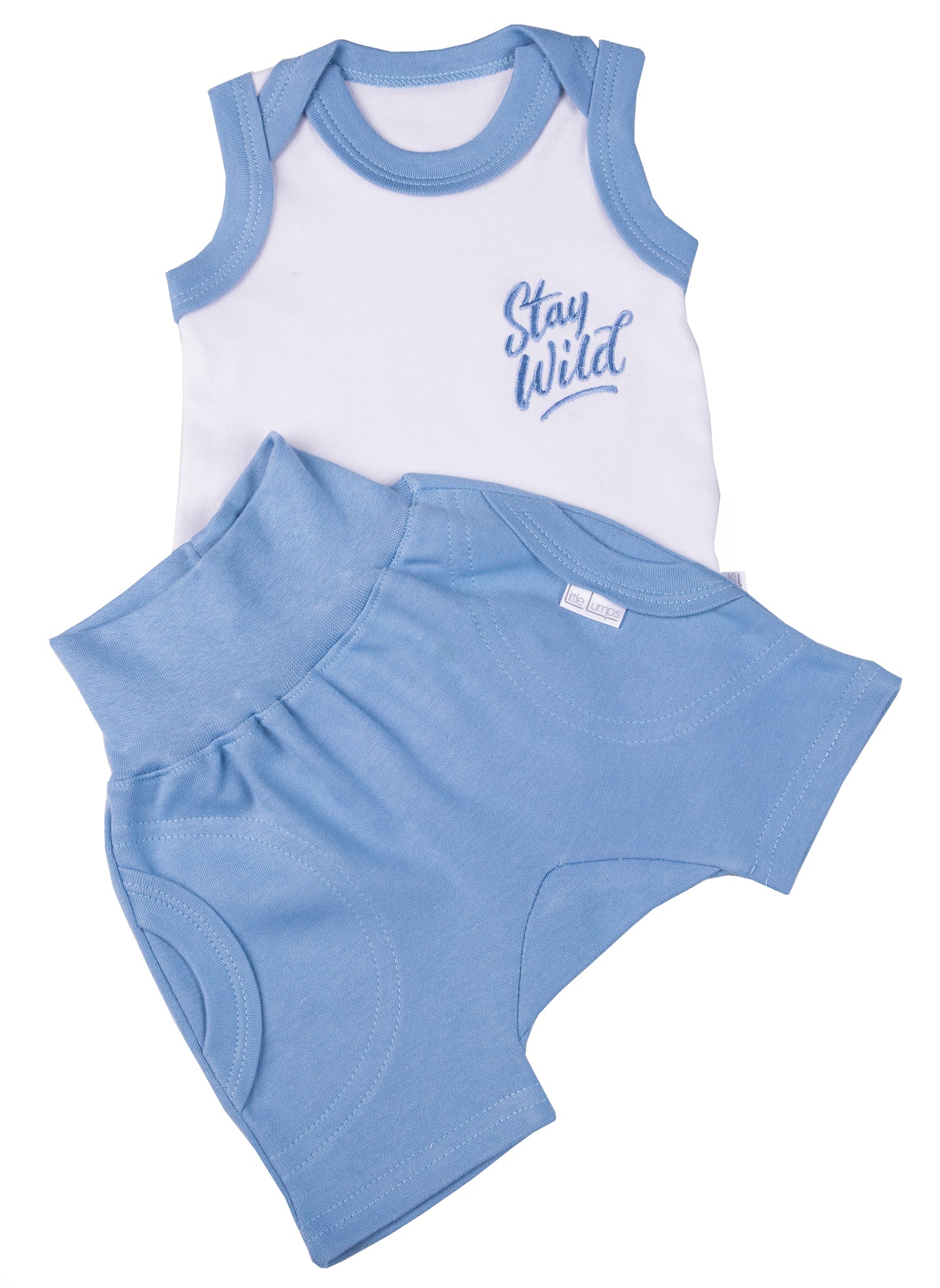 Baby Stay Wild Vest & Short Set - Little Lumps