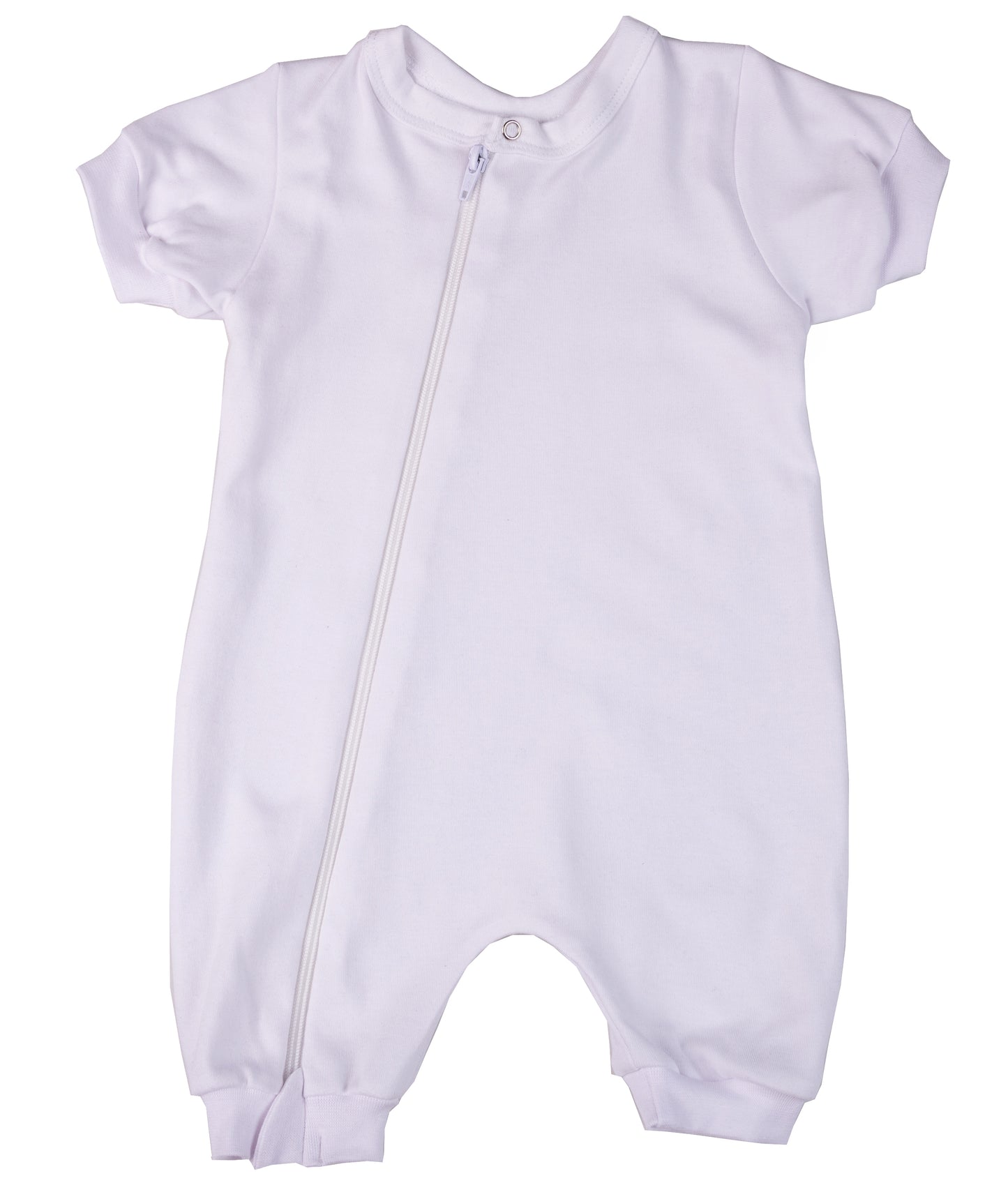 100% Cotton Infant Zip Summer Romper - Little Lumps