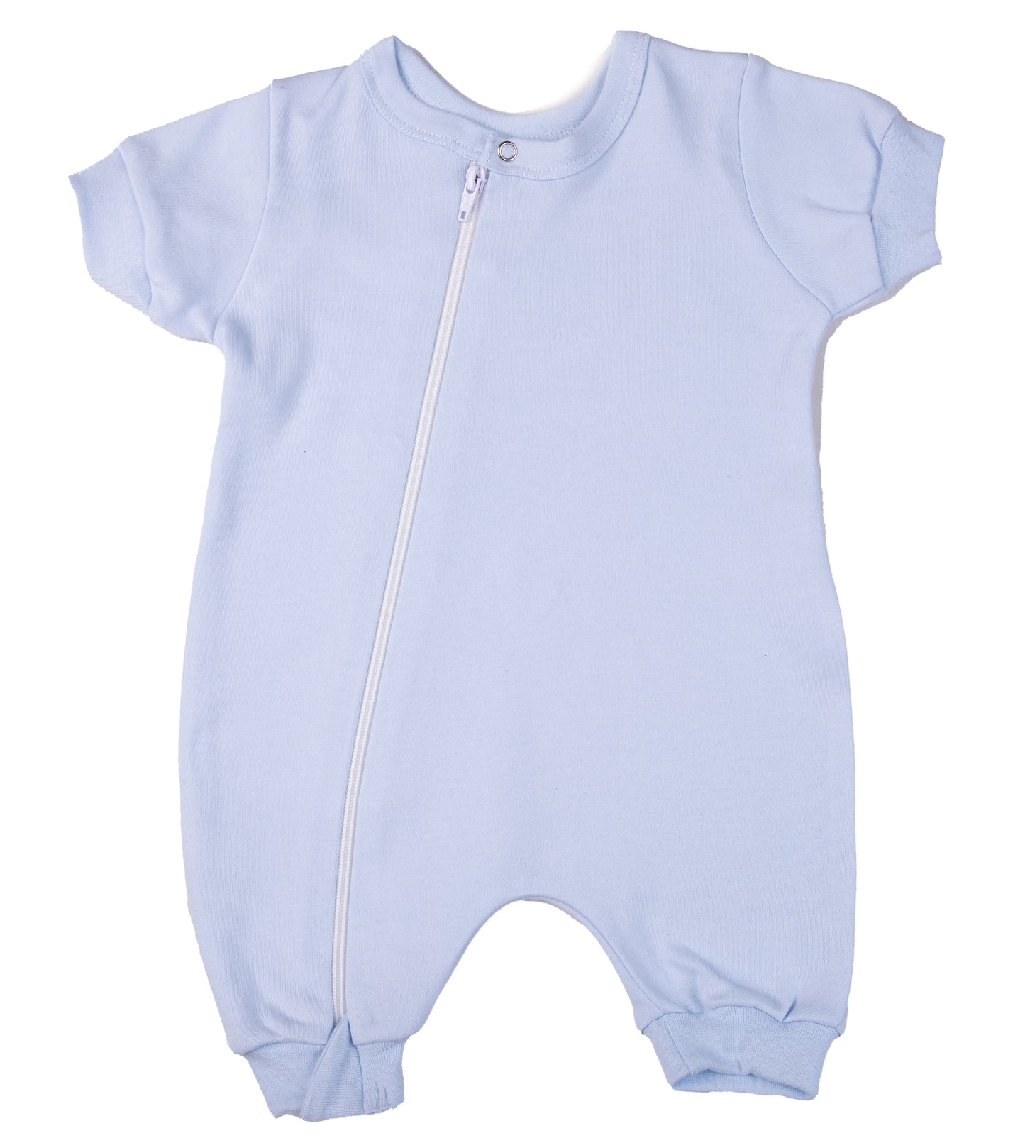 100% Cotton Infant Zip Summer Romper - Little Lumps