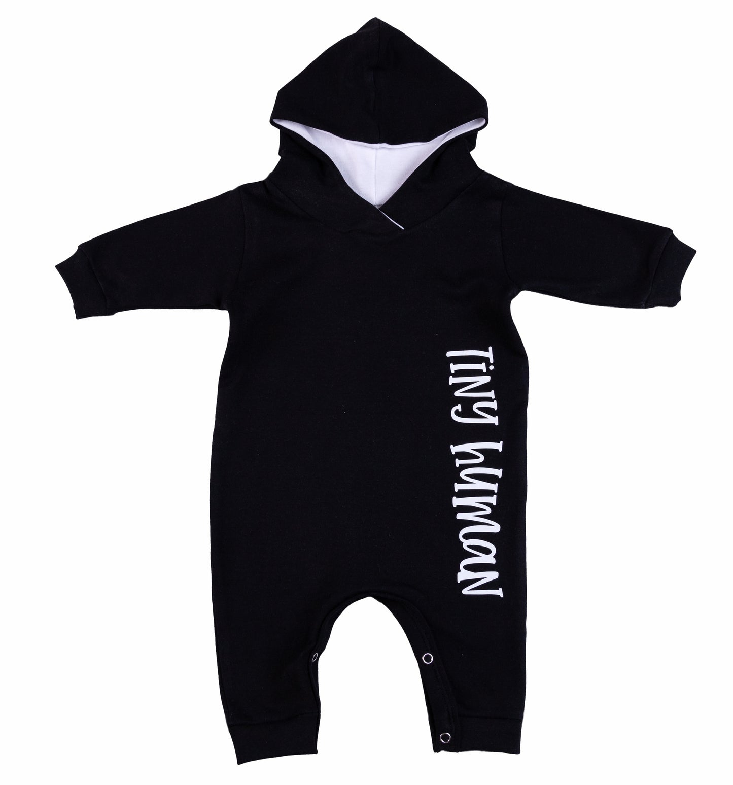 Tiny Human Hooded Babygro - Little Lumps