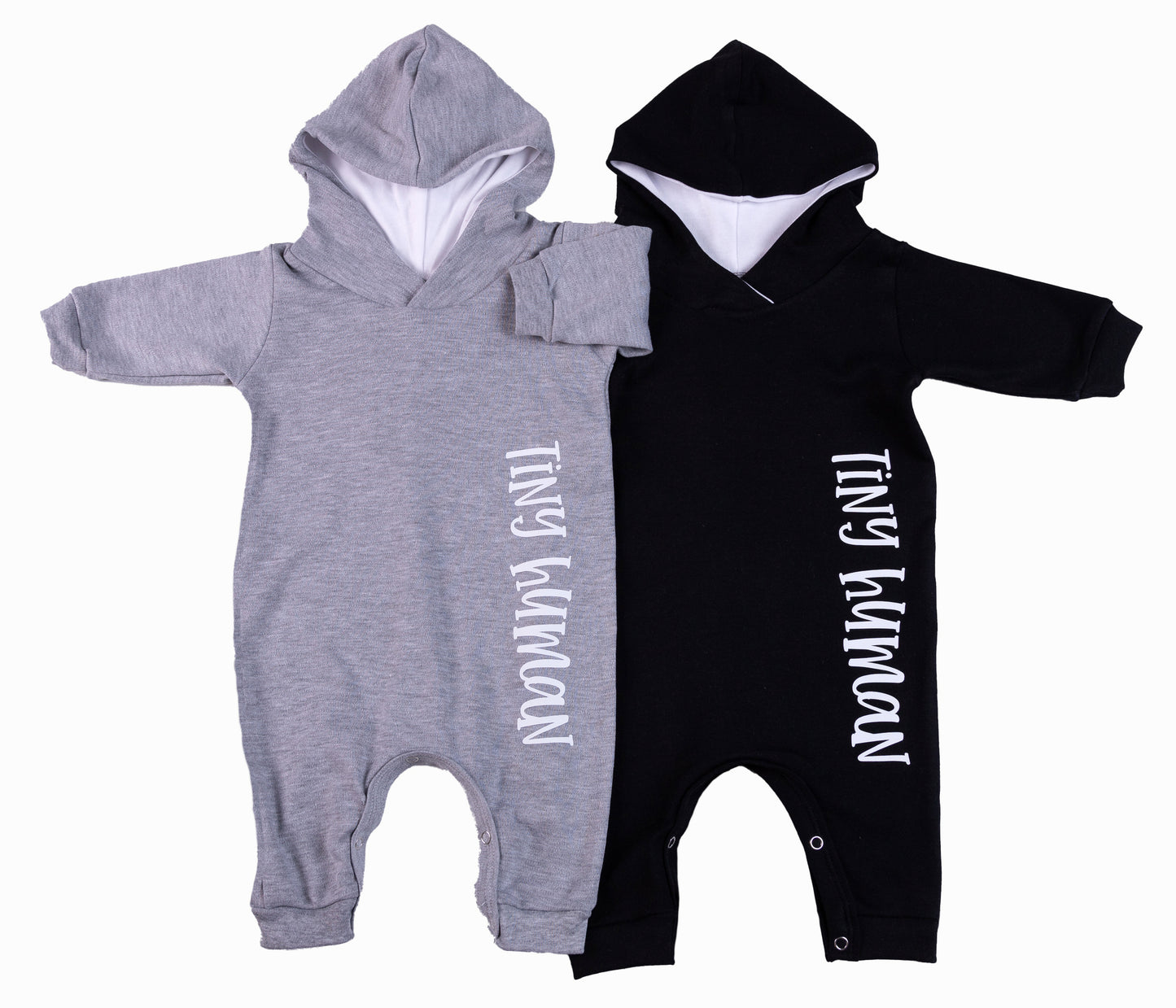 Tiny Human Hooded Babygro - Little Lumps