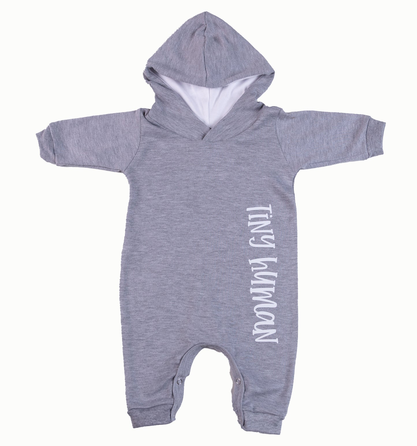 Tiny Human Hooded Babygro - Little Lumps