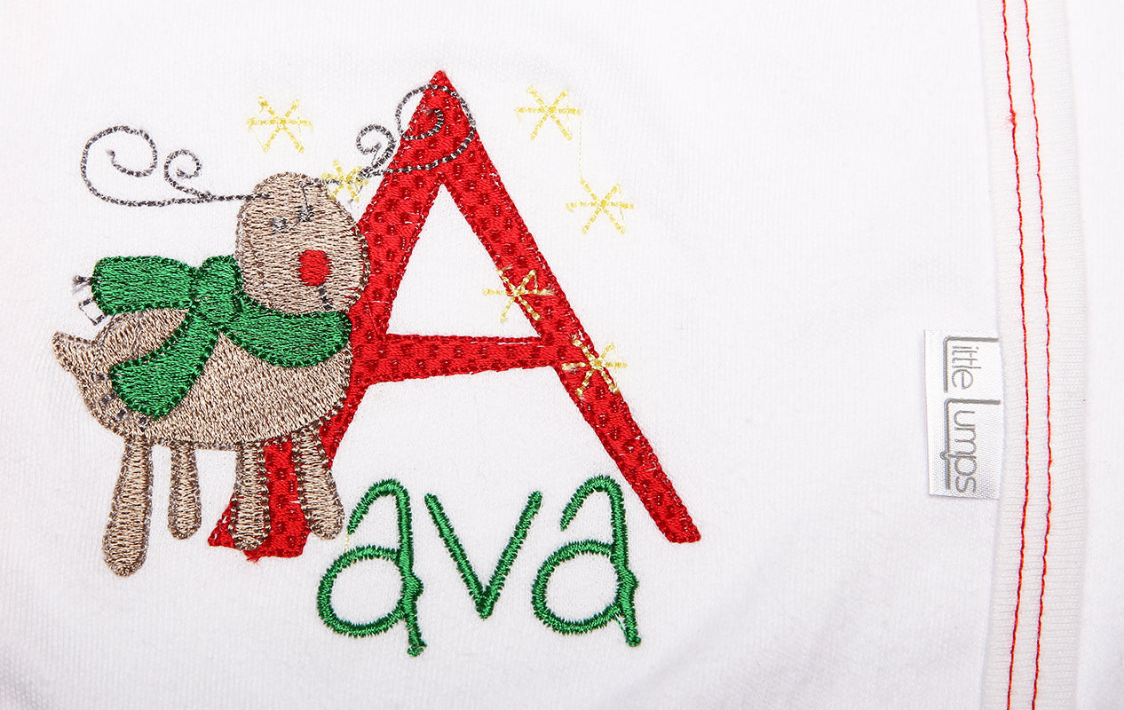 Christmas Baby Personalised Onesie - Little Lumps