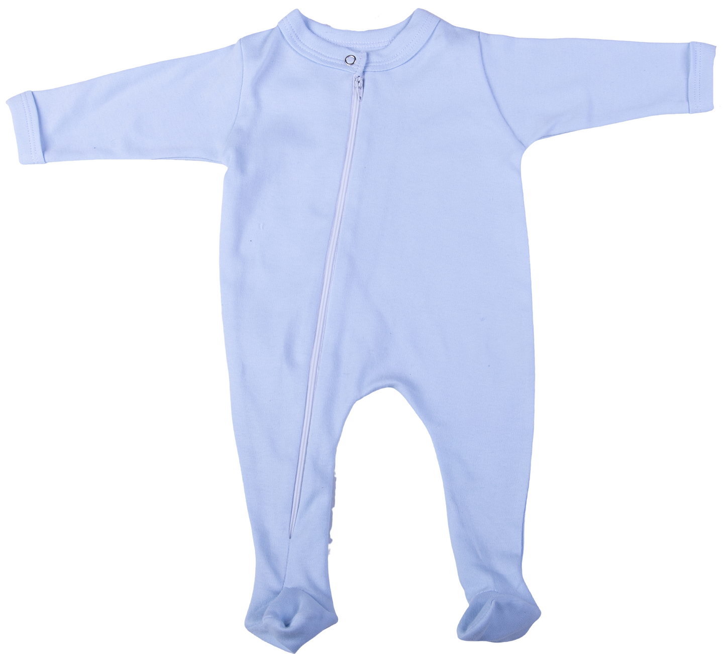 100% Cotton Infant Zip Opening Babygro - Little Lumps