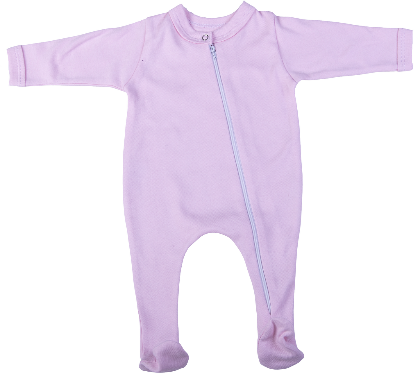 100% Cotton Infant Zip Opening Babygro - Little Lumps