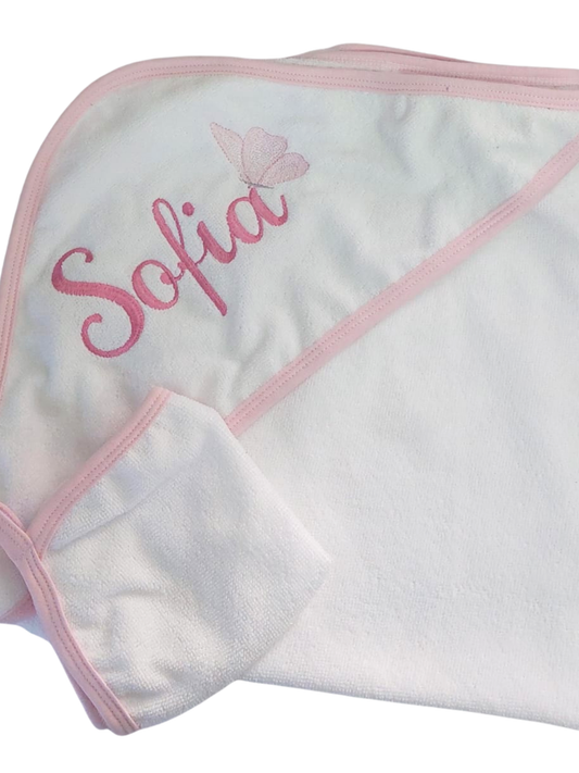 Personalised Baby Towel & Face Cloth Set