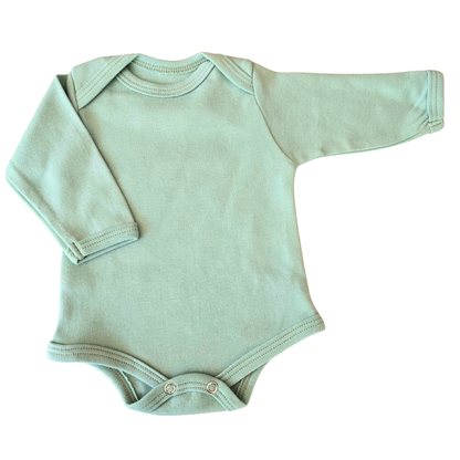 Long-Sleeved Baby Onesie With Envelope Neck