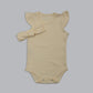 Sleeveless Frilled Onesie and Headband Set