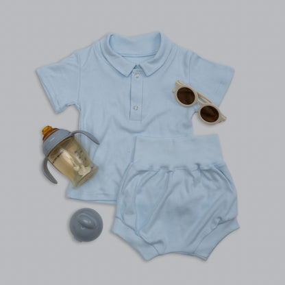 Baby Ribbed waisted Puffy Shorts