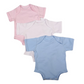2-Pack Blank Baby Onesies With Short Sleeves 100% Cotton Mixed Colours - Little Lumps