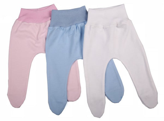 2-Pack High Quality 100% Cotton Leggings With Covered Feet - Little Lumps