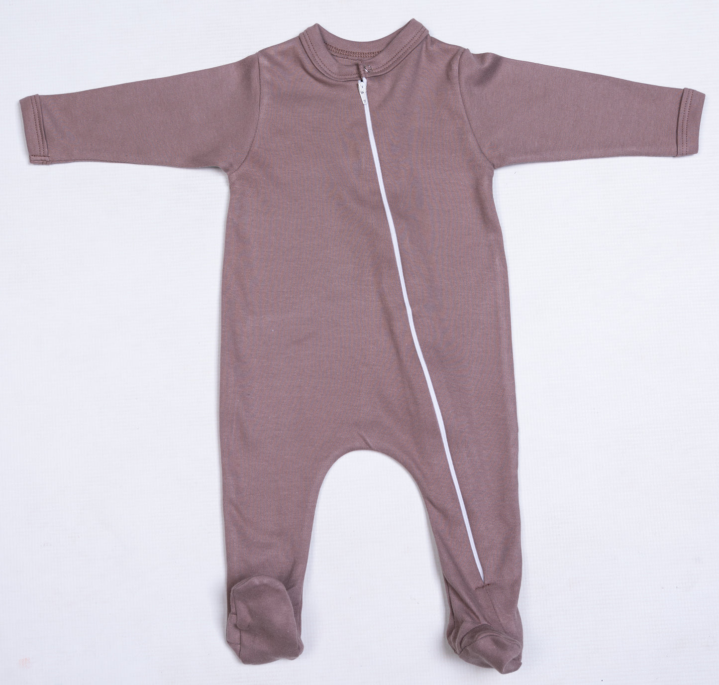100% Cotton Infant Zip Opening Babygro in new colours - Little Lumps