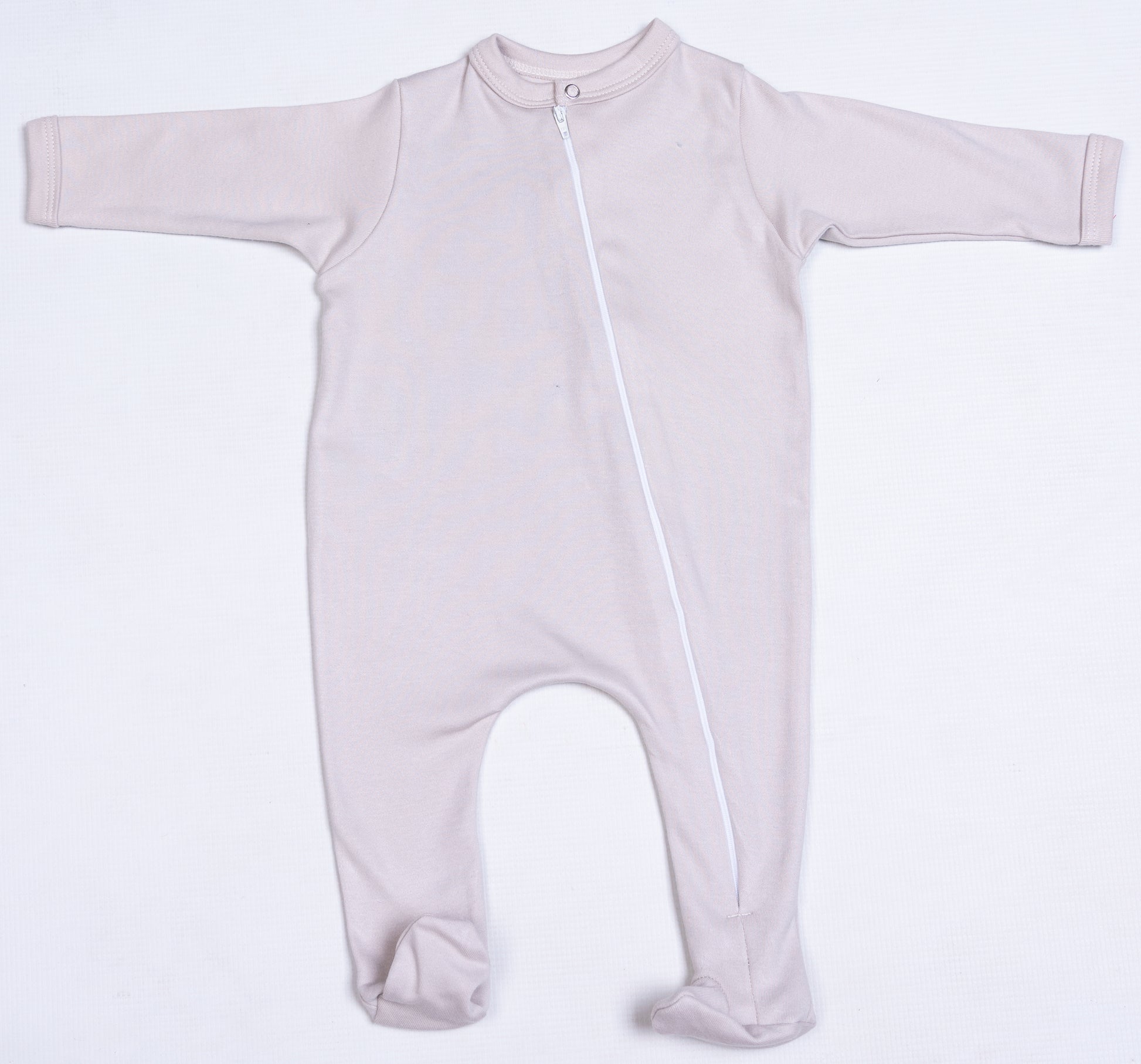 100% Cotton Infant Zip Opening Babygro in new colours - Little Lumps