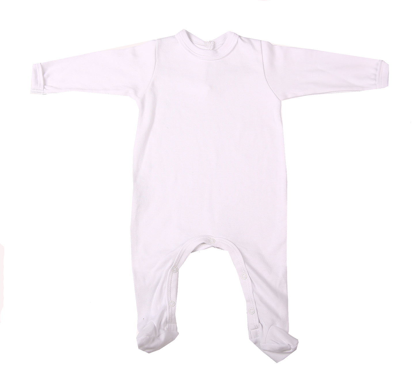 2-Pack Back-Fastening Blank Babygros Made From 100% Cotton - Little Lumps