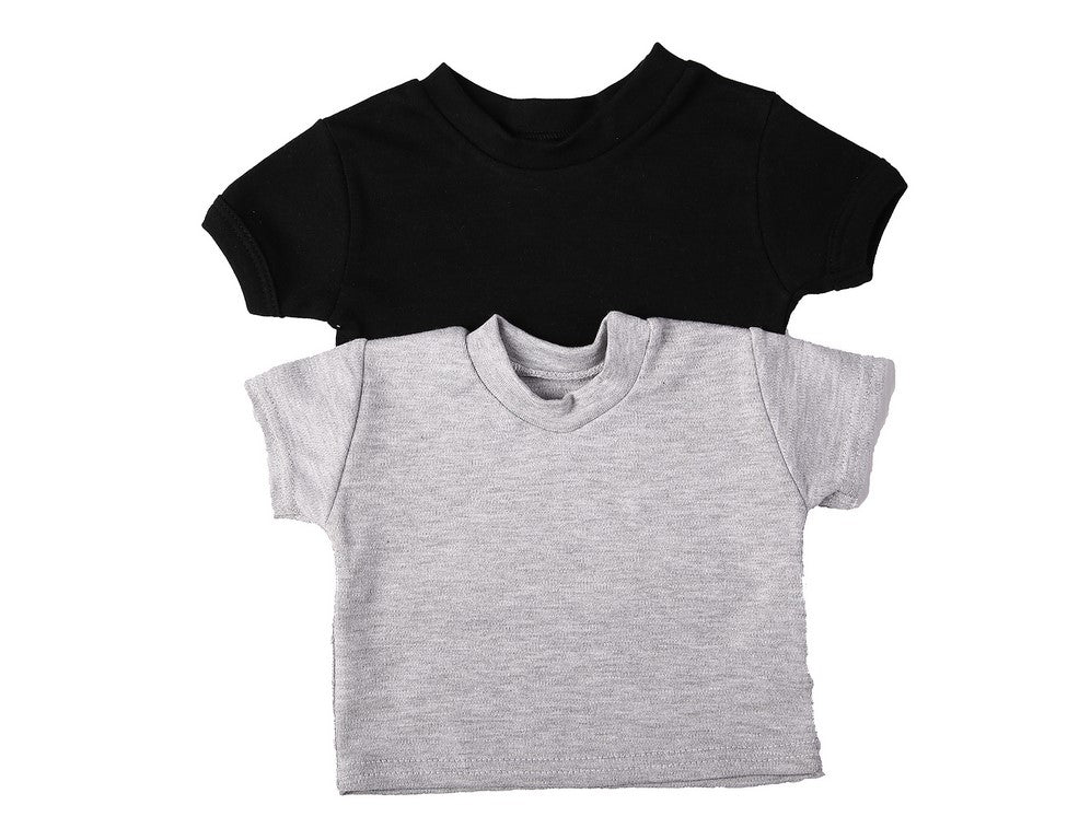 Short-Sleeved Crew-Neck Baby T-Shirts In 100% Cotton Blank Fabric -2 pack - Little Lumps