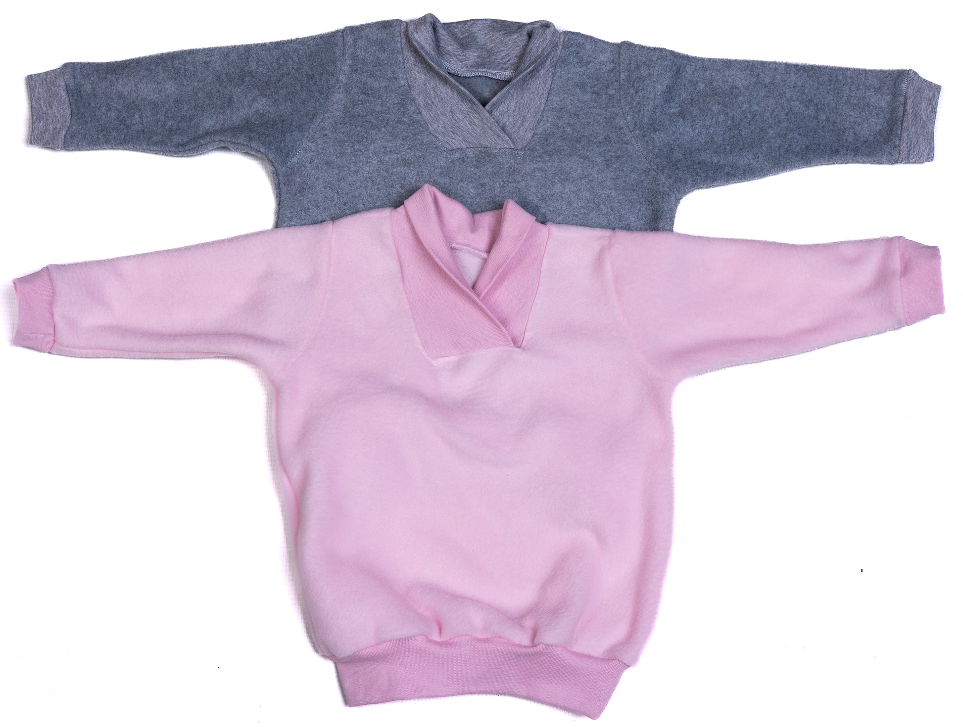 Crossover Collar Polar Baby Sweatshirt - Little Lumps