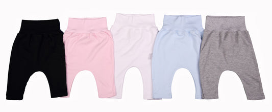 2-Pack Mixed Colours Blank Baby Footless Leggings - Little Lumps