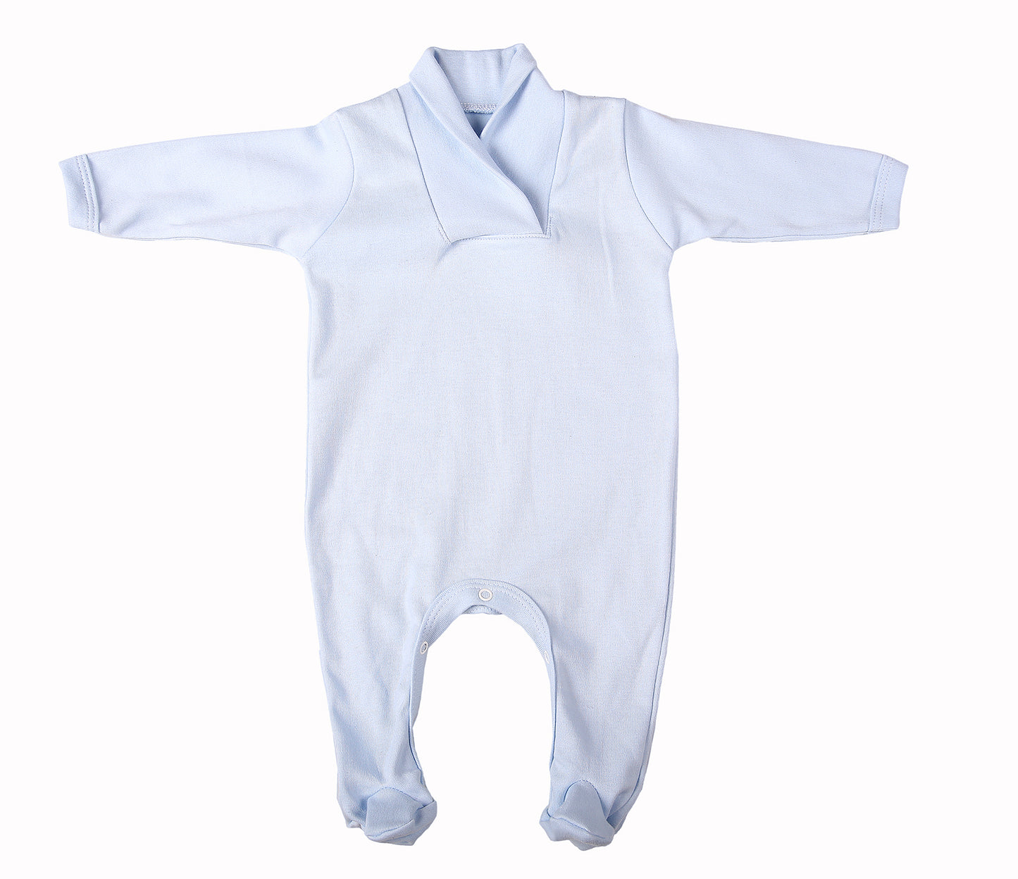 Blank Babygro With Crossover Collar - Little Lumps