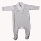 2-Pack Blank Babygros With Crossover Collar In 100% Cotton - Little Lumps